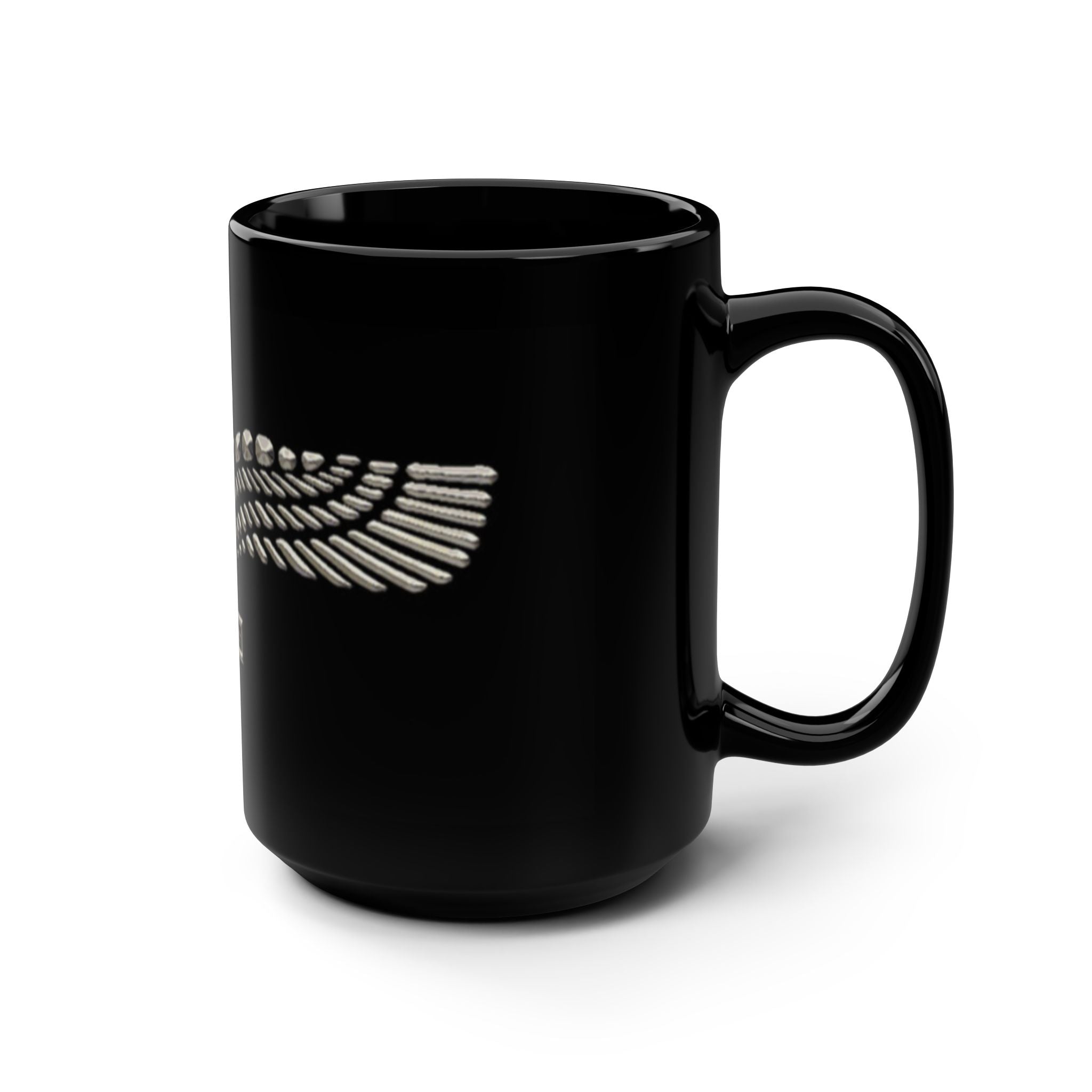 Svart kaffemugg 44 cl